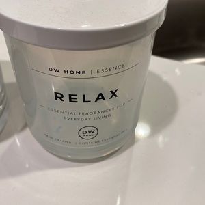 Two glass jars candles